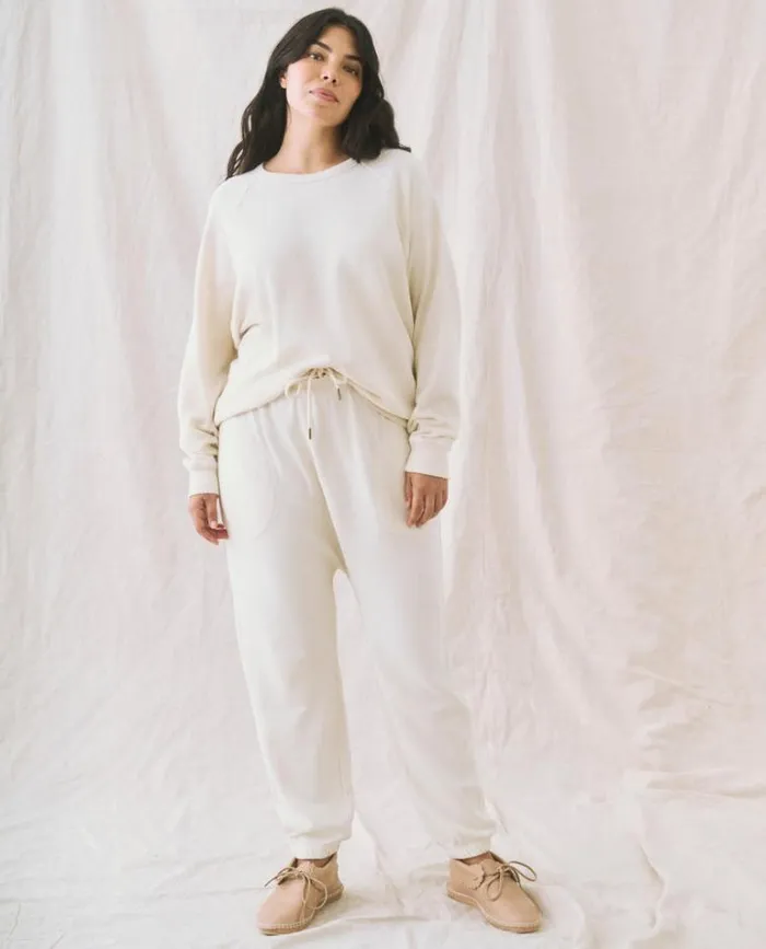 Bottoms Women039s The Great The Jogger Sweatpant Washed White