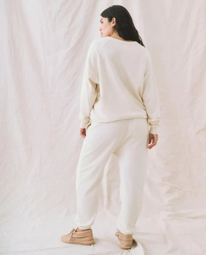 Bottoms Women039s The Great The Jogger Sweatpant Washed White