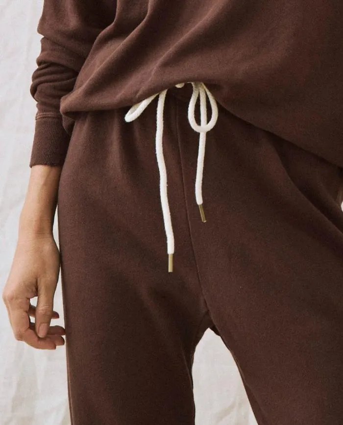 Bottoms Women039s The Great The Stadium Sweatpant Toasted Walnut