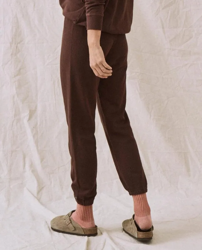 Bottoms Women039s The Great The Stadium Sweatpant Toasted Walnut