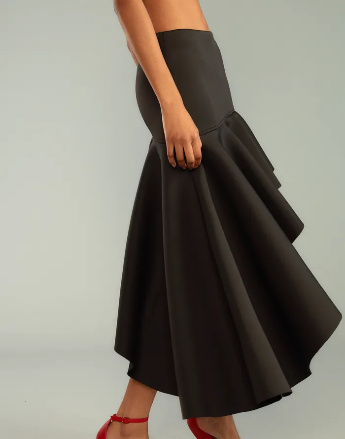 Bottoms Women Cynthia Rowley Asymmetrical Bonded Skirt
