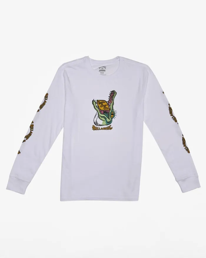 Boy039s 27 Croc Long Sleeve TShirt White MenKids Billabong TShirts