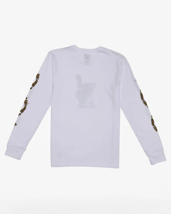 Boy039s 27 Croc Long Sleeve TShirt White MenKids Billabong TShirts