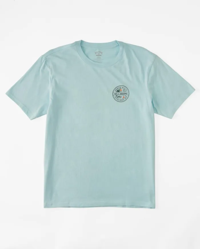 Boy039s 27 Rotor Short Sleeve TShirt Coastal Blue Kids Billabong Toddlers and Boys 27 Yrs