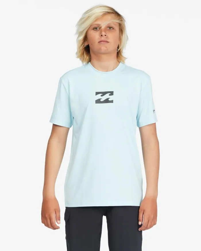 Boy039s All Day Wave Loose Fit Short Sleeve Surf TShirt Coastal Kids Billabong Boys039 Shorts