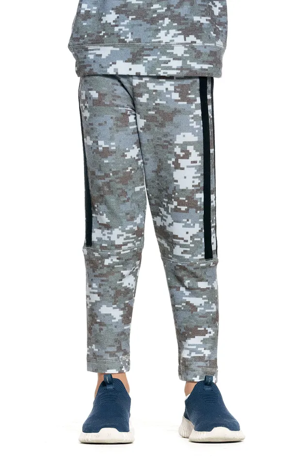 Boys Chaser Brand rPET Bliss Knit Blocked Extended Cuff Jogger with Strappings Bottoms