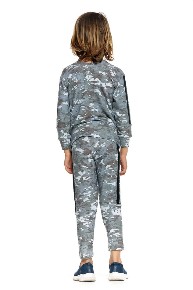 Boys Chaser Brand rPET Bliss Knit Blocked Extended Cuff Jogger with Strappings Bottoms Boys Chaser Brand rPET Bliss Knit Blocked Extended Cuff Jogger with Strappings Bottoms