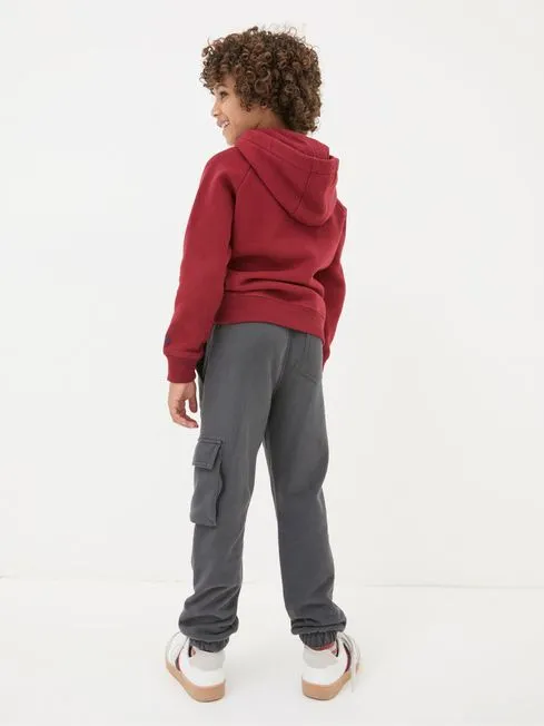 Boys Fatface Pants Jeans and Joggers Grey Cargo Joggers