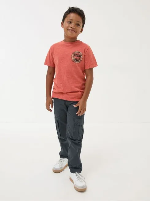 Boys Fatface Pants Jeans and Joggers Lulworth Navy Blue Cargo Trousers