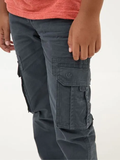 Boys Fatface Pants Jeans and Joggers Lulworth Navy Blue Cargo Trousers