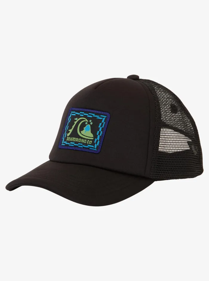 Boys Quiksilver Hats Boy039s 27 Sneaky Peak Trucker Hat Black