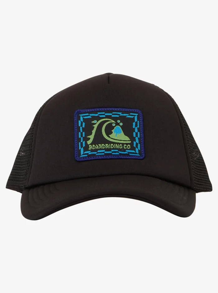 Boys Quiksilver Hats Boy039s 27 Sneaky Peak Trucker Hat Black Boys Quiksilver Hats Boy039s 27 Sneaky Peak Trucker Hat Black