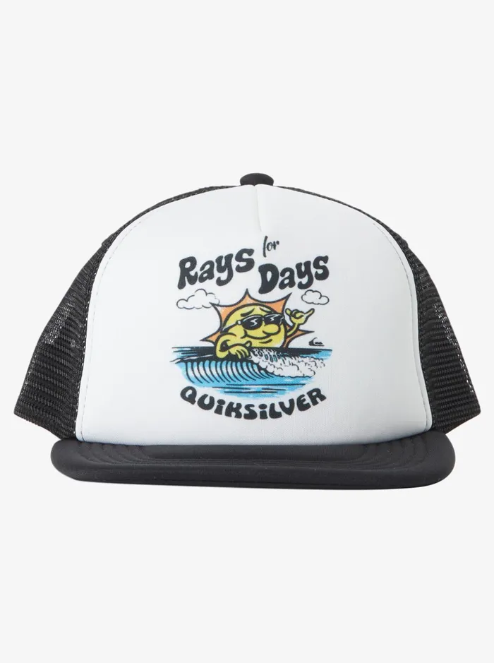 Boys Quiksilver Hats Boy039s 816 Rat Pack Trucker Hat White Boys Quiksilver Hats Boy039s 816 Rat Pack Trucker Hat White