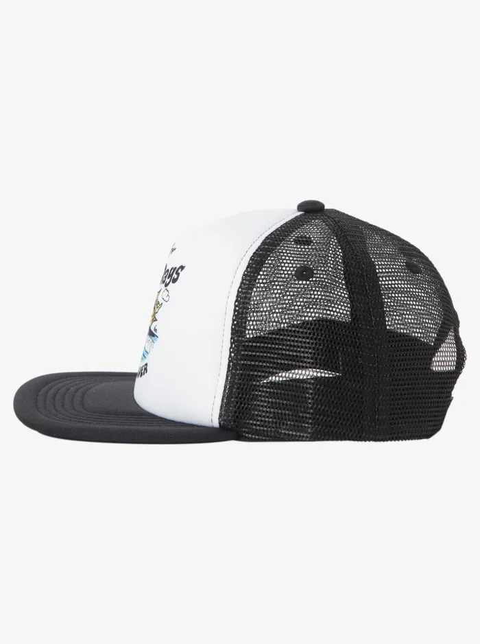 Boys Quiksilver Hats Boy039s 816 Rat Pack Trucker Hat White Boys Quiksilver Hats Boy039s 816 Rat Pack Trucker Hat White