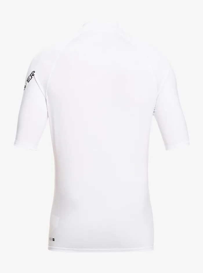 Boys Quiksilver Rashguards Boy039s 816 All Time Ss Youth SSL Surf Tee White Boys Quiksilver Rashguards Boy039s 816 All Time Ss Youth SSL Surf Tee White