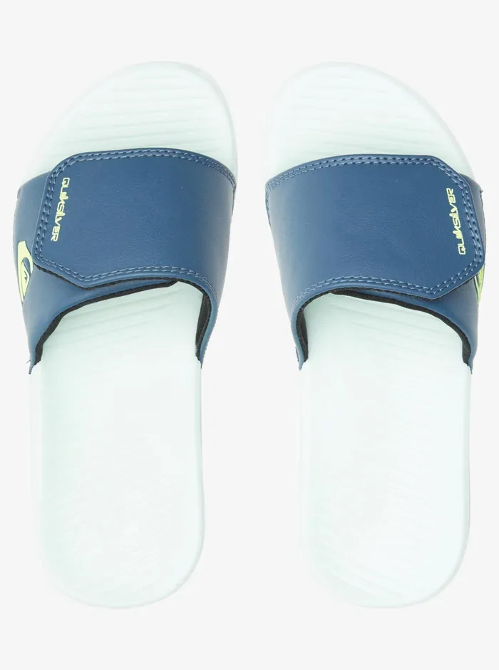 Boys Quiksilver Sandals Boy039s 816 Bright Coast Glow Slide Sandals Green 1 Boys Quiksilver Sandals Boy039s 816 Bright Coast Glow Slide Sandals Green 1