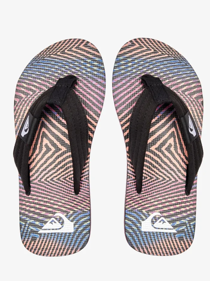 Boys Quiksilver Sandals Boy039s 816 Molokai Layback Sandals Blackorangegrey Boys Quiksilver Sandals Boy039s 816 Molokai Layback Sandals Blackorangegrey
