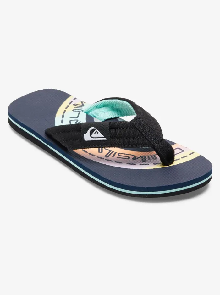 Boys Quiksilver Sandals Boy039s 816 Molokai Layback Sandals Blueblueorange