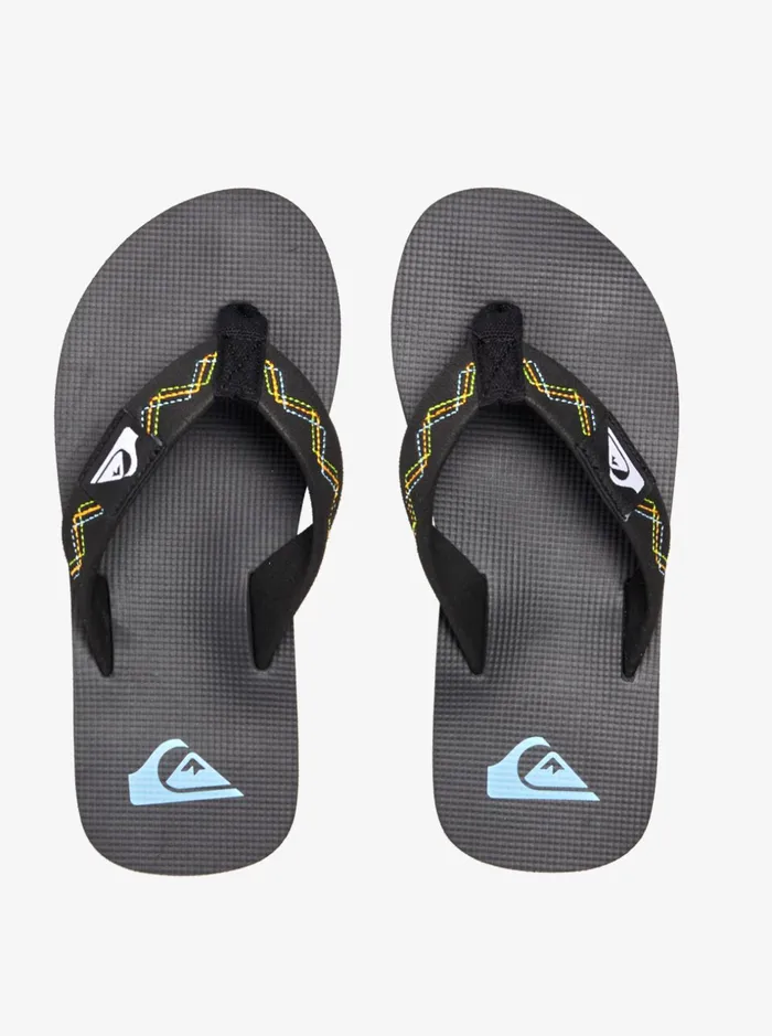 Boys Quiksilver Sandals Boy039s 816 Molokai Stitchy Sandals Blackblackgreen Boys Quiksilver Sandals Boy039s 816 Molokai Stitchy Sandals Blackblackgreen
