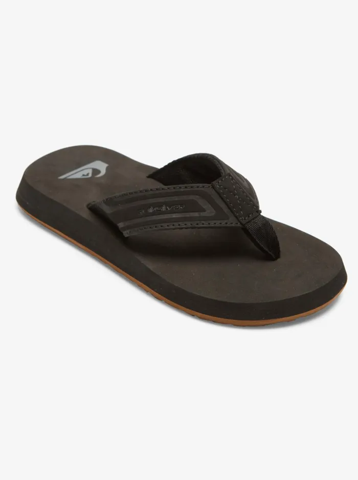 Boys Quiksilver Sandals Boy039s 816 Monkey Wrench Core Sandals Black 1