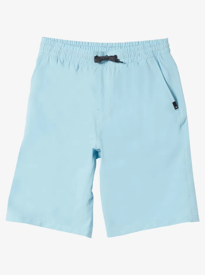 Boys Quiksilver Shorts Boy039s 816 Ocean Elastic 18034 Amphibian Boardshorts Sky Blue