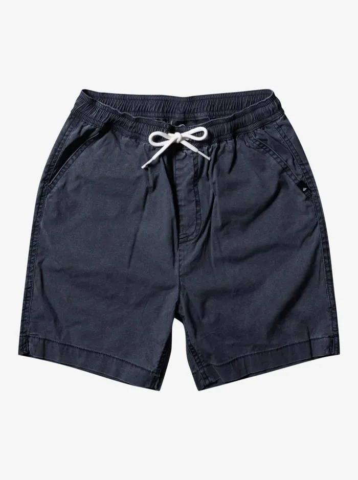 Boys Quiksilver Shorts Boy039s 816 Taxer 15034 Elastic Waist Shorts Black