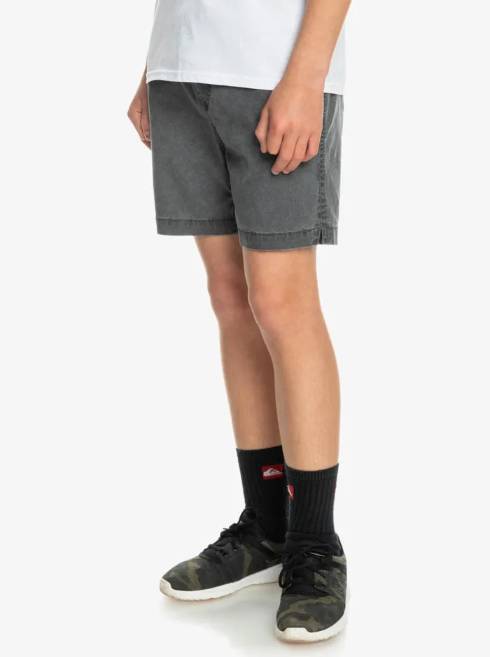 Boys Quiksilver Shorts Boy039s 816 Taxer 15034 Elastic Waist Shorts Black Boys Quiksilver Shorts Boy039s 816 Taxer 15034 Elastic Waist Shorts Black