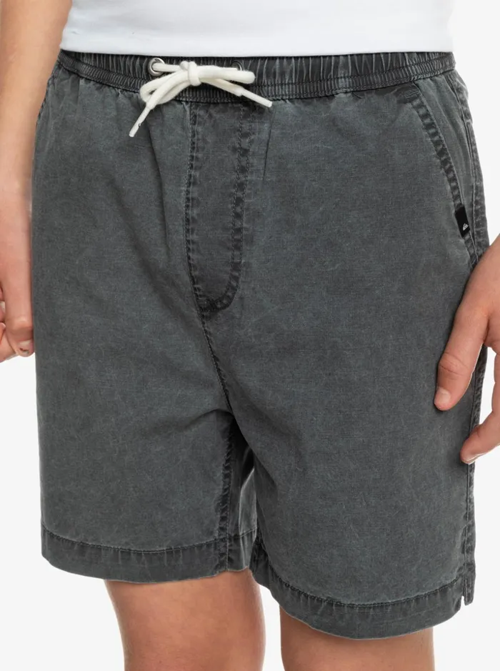 Boys Quiksilver Shorts Boy039s 816 Taxer 15034 Elastic Waist Shorts Black Boys Quiksilver Shorts Boy039s 816 Taxer 15034 Elastic Waist Shorts Black