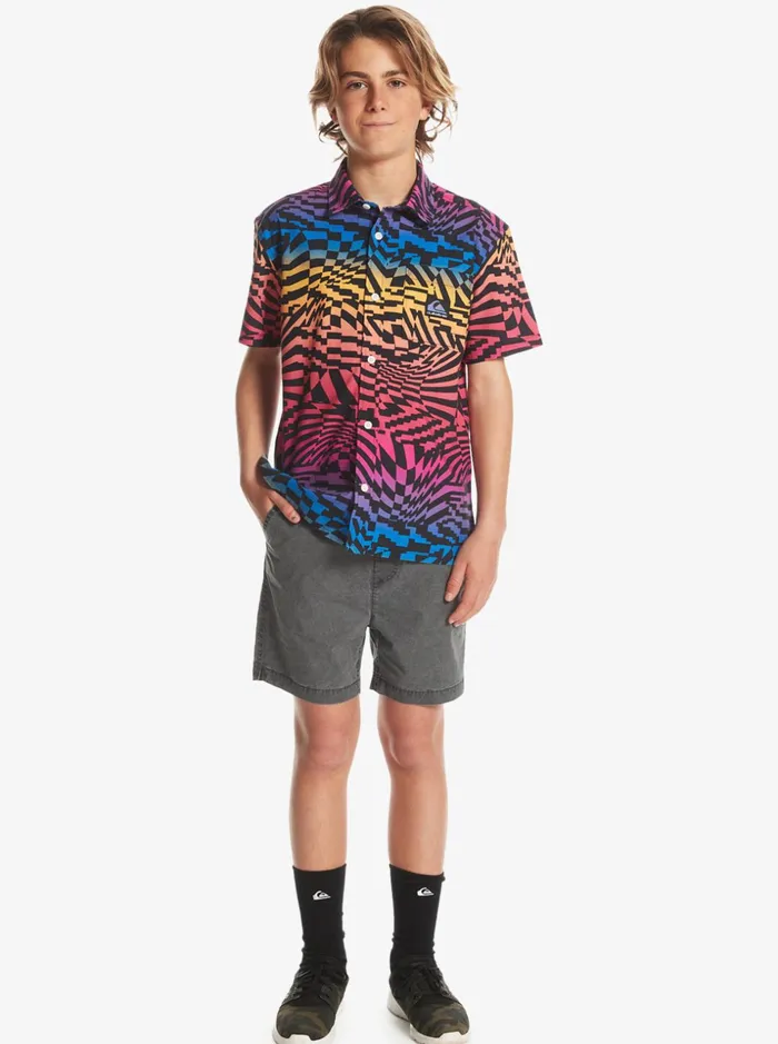Boys Quiksilver Shorts Boy039s 816 Taxer 15034 Elastic Waist Shorts Black Boys Quiksilver Shorts Boy039s 816 Taxer 15034 Elastic Waist Shorts Black