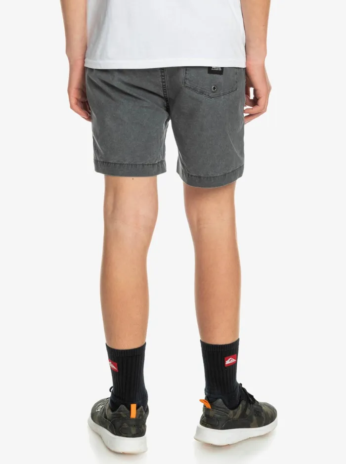 Boys Quiksilver Shorts Boy039s 816 Taxer 15034 Elastic Waist Shorts Black Boys Quiksilver Shorts Boy039s 816 Taxer 15034 Elastic Waist Shorts Black
