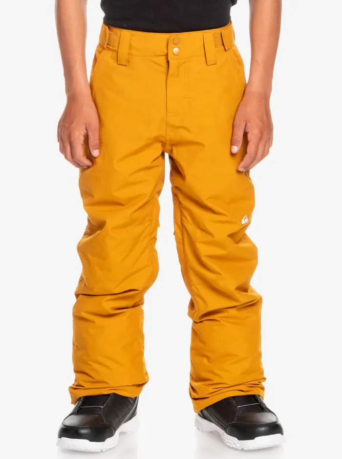 Boys Quiksilver Snow Pants Boy039s 816 Estate Snow Pants Buckthorn Brown