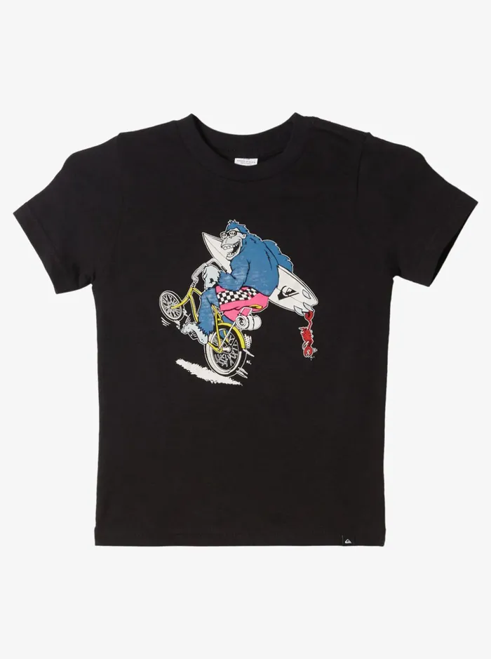 Boys Quiksilver Tees Boy039s 27 Wheelin TShirt Black