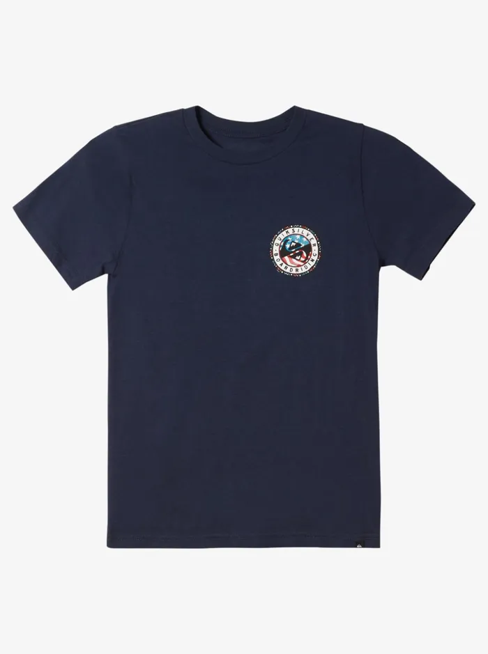Boys Quiksilver Tees Boy039s 816 Summer Fun TShirt Navy Blazer