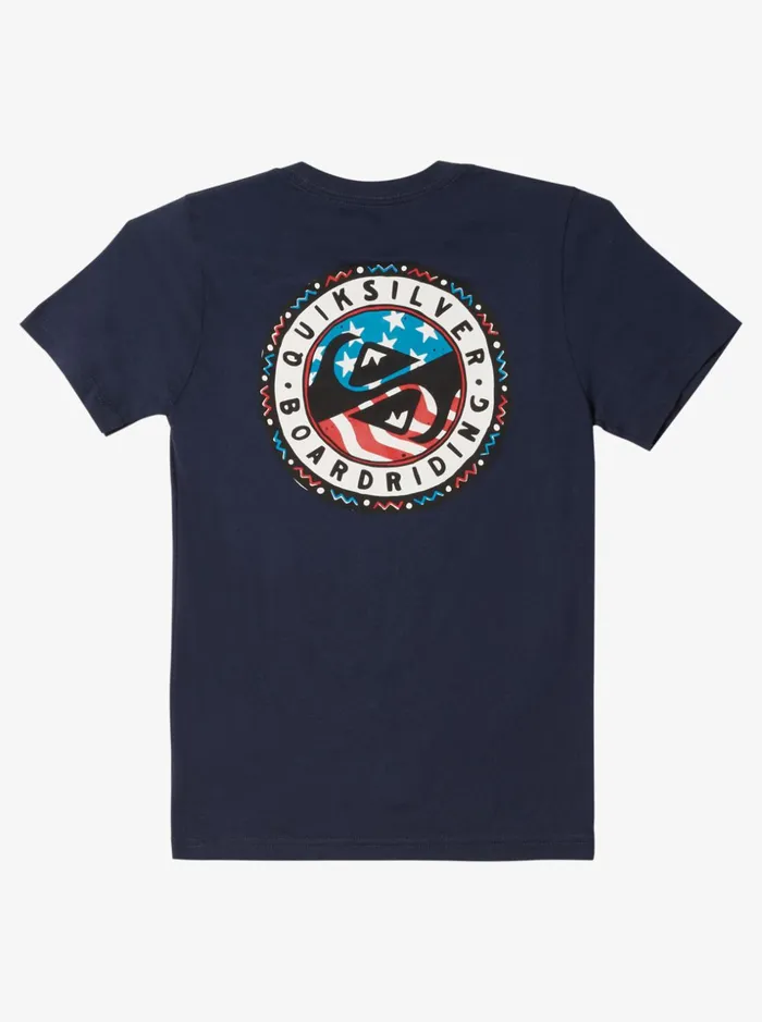 Boys Quiksilver Tees Boy039s 816 Summer Fun TShirt Navy Blazer Boys Quiksilver Tees Boy039s 816 Summer Fun TShirt Navy Blazer