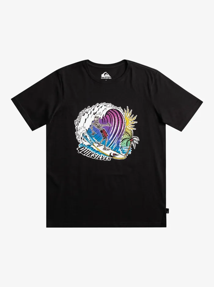Boys Quiksilver Tees Boy039s 816 The Barrel TShirt Black