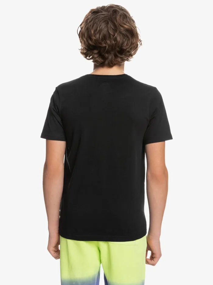 Boys Quiksilver Tees Boy039s 816 The Barrel TShirt Black Boys Quiksilver Tees Boy039s 816 The Barrel TShirt Black