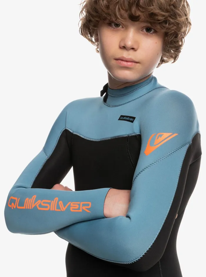 Boys Quiksilver Wetsuits Boy039s 816 32mm Everyday Sessions Back Zip Wetsuit Blackprovincial Blue Boys Quiksilver Wetsuits Boy039s 816 32mm Everyday Sessions Back Zip Wetsuit Blackprovincial Blue