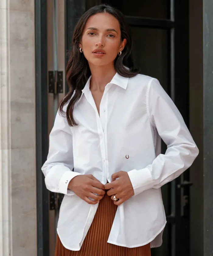 ButtonUps Women Jenni Kayne Dutton Embroidered Shirt White