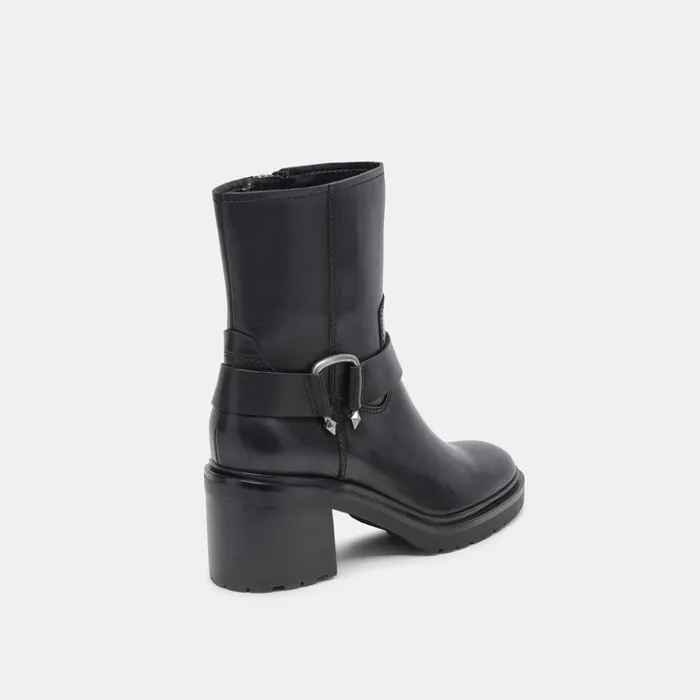 Camros Boots Black Leather Women Dolce Vita Boots and Booties