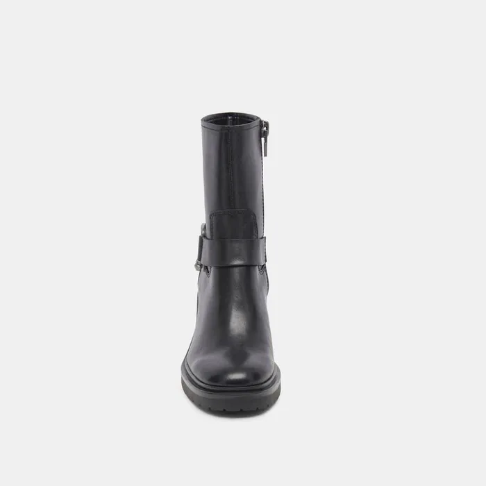 Camros Boots Black Leather Women Dolce Vita Boots and Booties