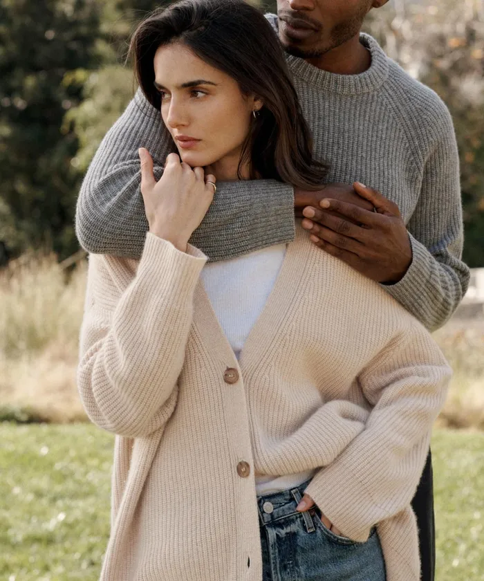 Cardigans Women Jenni Kayne Cashmere Cocoon Cardigan Oatmeal Oatmeal