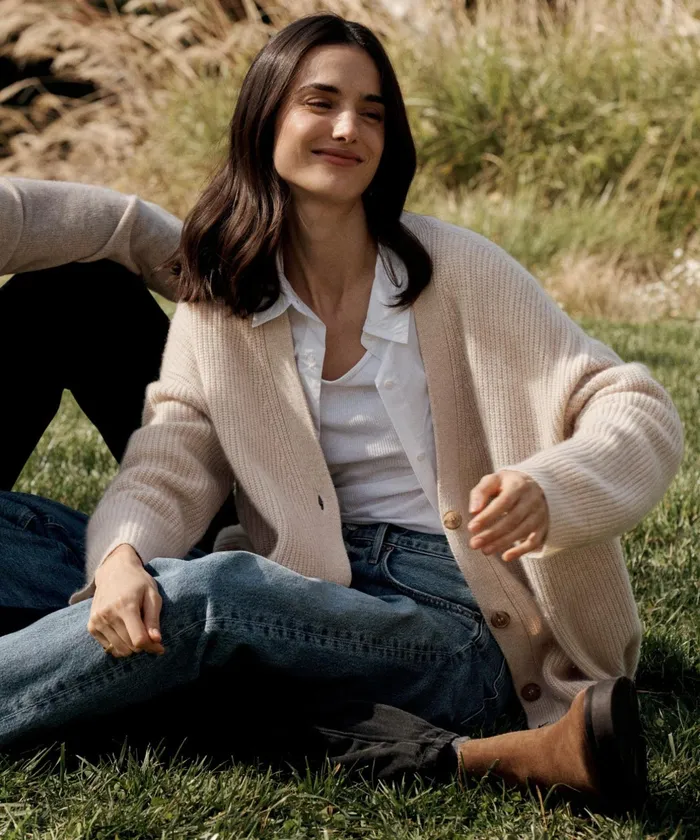 Cardigans Women Jenni Kayne Cashmere Cocoon Cardigan Oatmeal Oatmeal