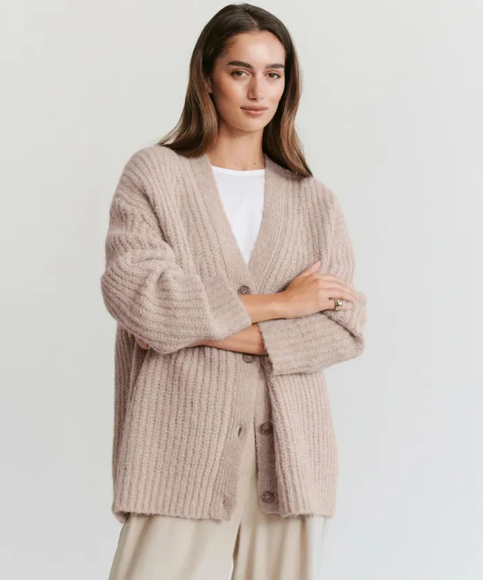 Cardigans Women Jenni Kayne Cocoon Cardigan Taupe