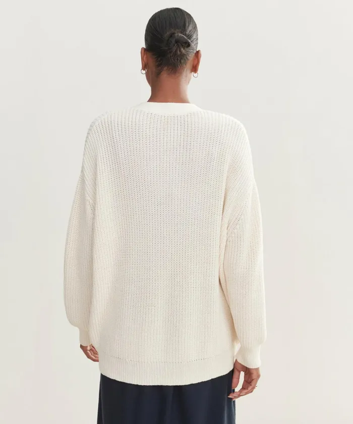 Cardigans Women Jenni Kayne Cotton Cocoon Cardigan Ivory