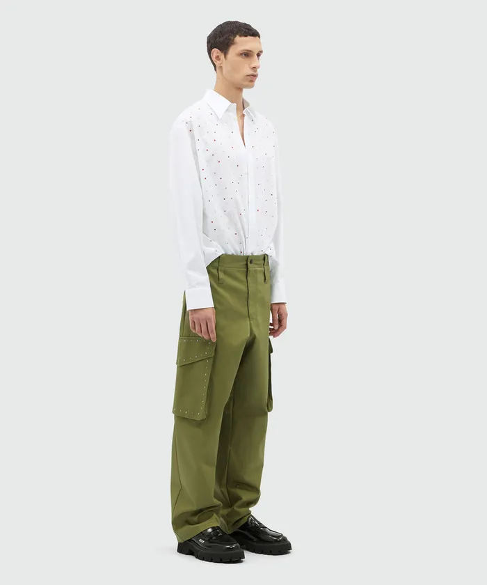 Cargo Pants With Multicolor Studs Men MSGM Pants And Shorts