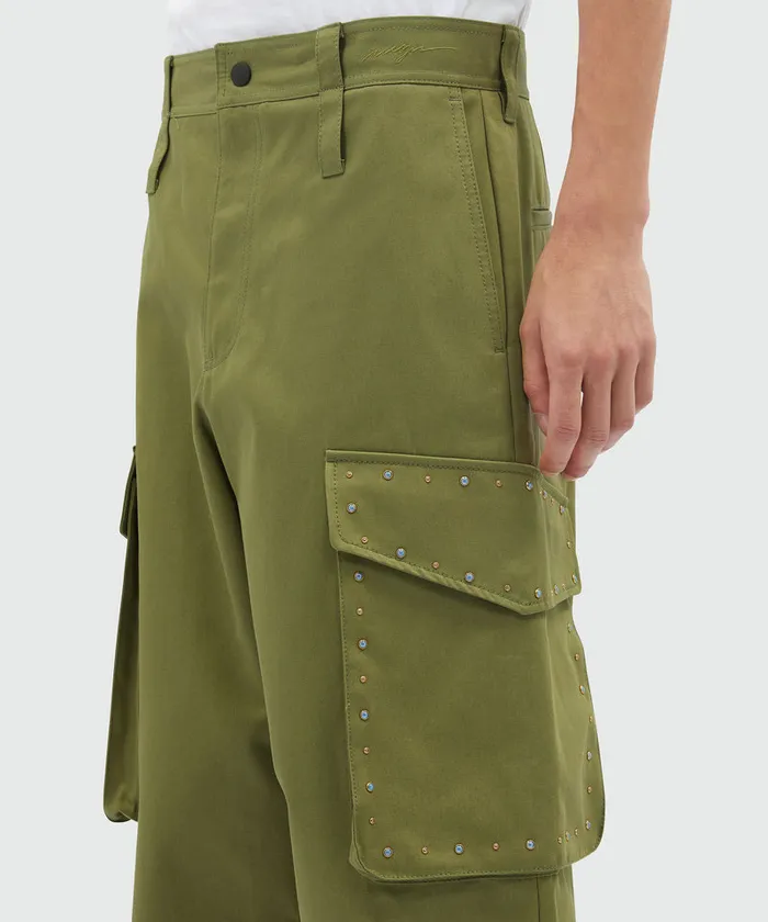 Cargo Pants With Multicolor Studs Men MSGM Pants And Shorts
