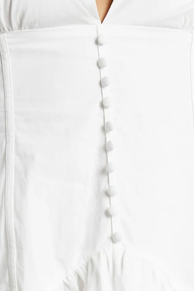 Carlyle Mini Dress 8211 Long Sleeve Corset Dress In White Women Showpo Curve Clothes