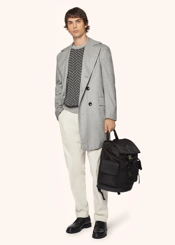 CASHMERE JUMPER WITH JACQUARD PATTERN Men Kiton Knitwear CASHMERE JUMPER WITH JACQUARD PATTERN Men Kiton Knitwear