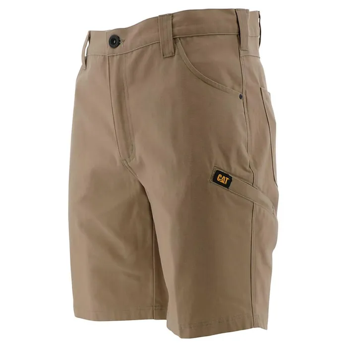 Cat Footwear Pants Men039s Stretch Canvas Utility Short Khaki 8211 Men