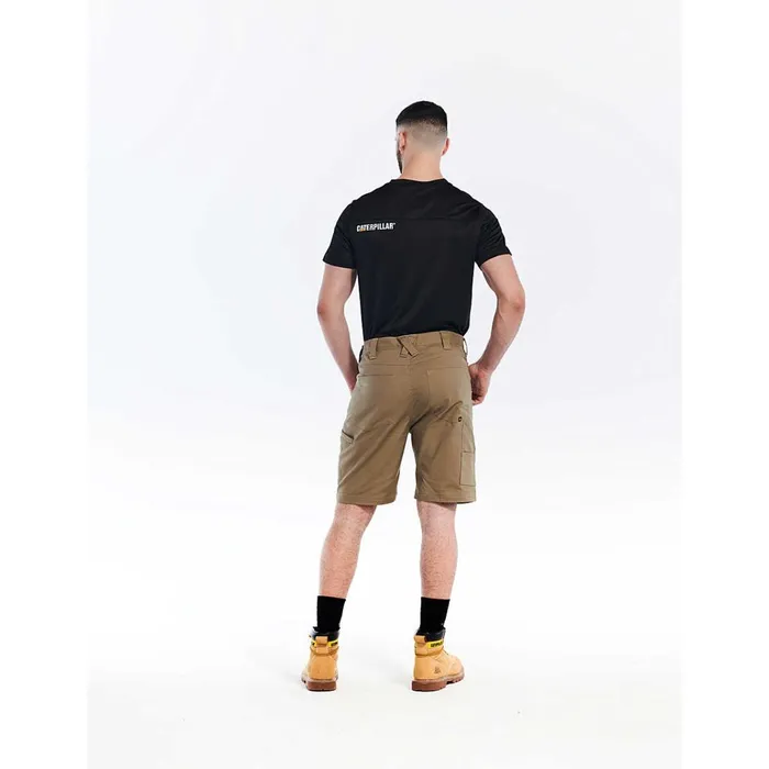 Cat Footwear Pants Men039s Stretch Canvas Utility Short Khaki 8211 Men